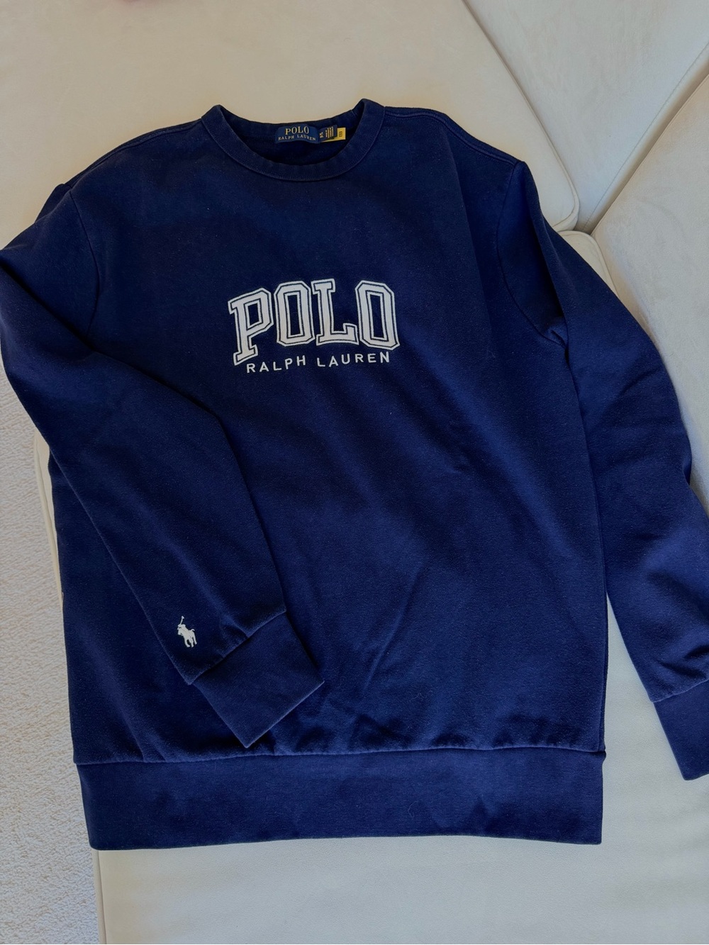 Polo by Ralph Lauren Classic Navy Crewneck Sweatshirt